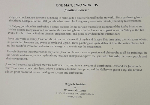 3 blank note cards 'One Man, Two Worlds' by Jonathan Bowser print envelope 6"x9" - Picture 4 of 11