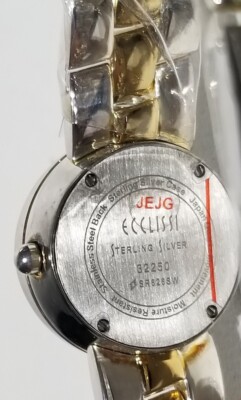 その他 D Ecclissi Watch 925 Sterling Silver Gold Tone Reversible Band 32250