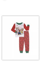 Paw Patrol Toddler Boys Graphic Christmas Red 2-Piece Long Sleeve Pajamas Set