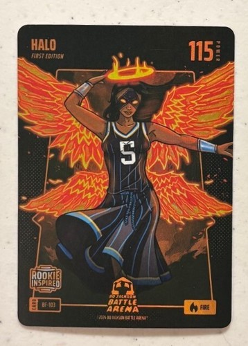 2024 Bo Jackson Battle Arena Angel Reese HALO Fire Battlefoil RC #BF-103
