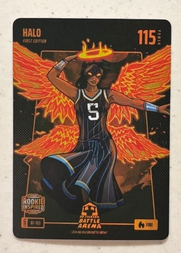 2024 Bo Jackson Battle Arena Angel Reese HALO Fire Battlefoil RC #BF-103