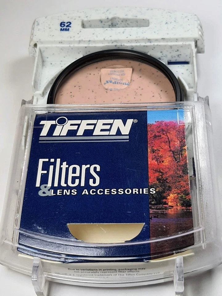 TiFFEN 62mm Warm Soft FX 1 Filter 62WSFX1 62 mm E62 Reduces Wrinkles & Blemishes - Image 2 of 4