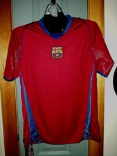 FC BARCELONA JERSEY RHINOX GROUP INTERNATIONAL SOCCER/FUTBAL SIZE LG RARE! L@@K!