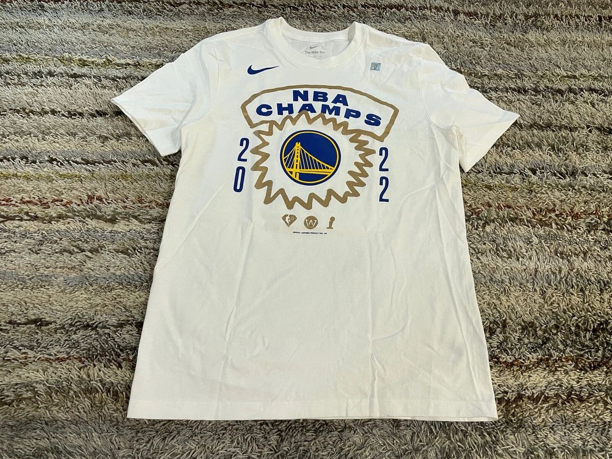 GSW Golden State Warriors Nike 2022 NBA Finals Champs White T-Shirt Mens M  $29