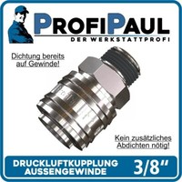 Stahl Kupplung Druckluft Stecknippel Schnellkupplung Stecker IG AG