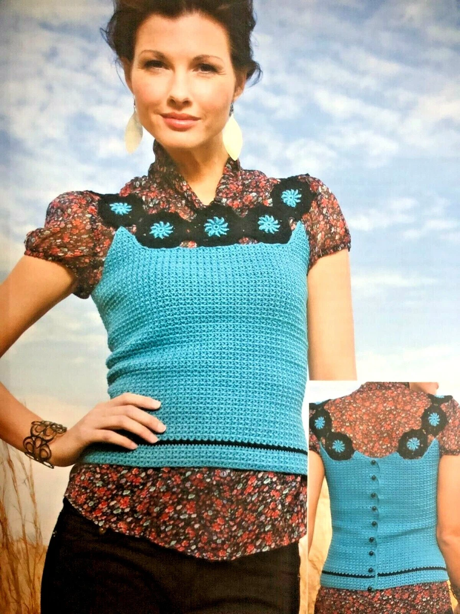 Range of Fashions Ladies Sweaters Jacket Vests crochet patterns Fin Size 29 51