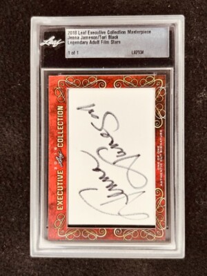 Jenna Jameson Tori Black 2018 Leaf Masterpiece Cut Signature signed card 1/1 JSA