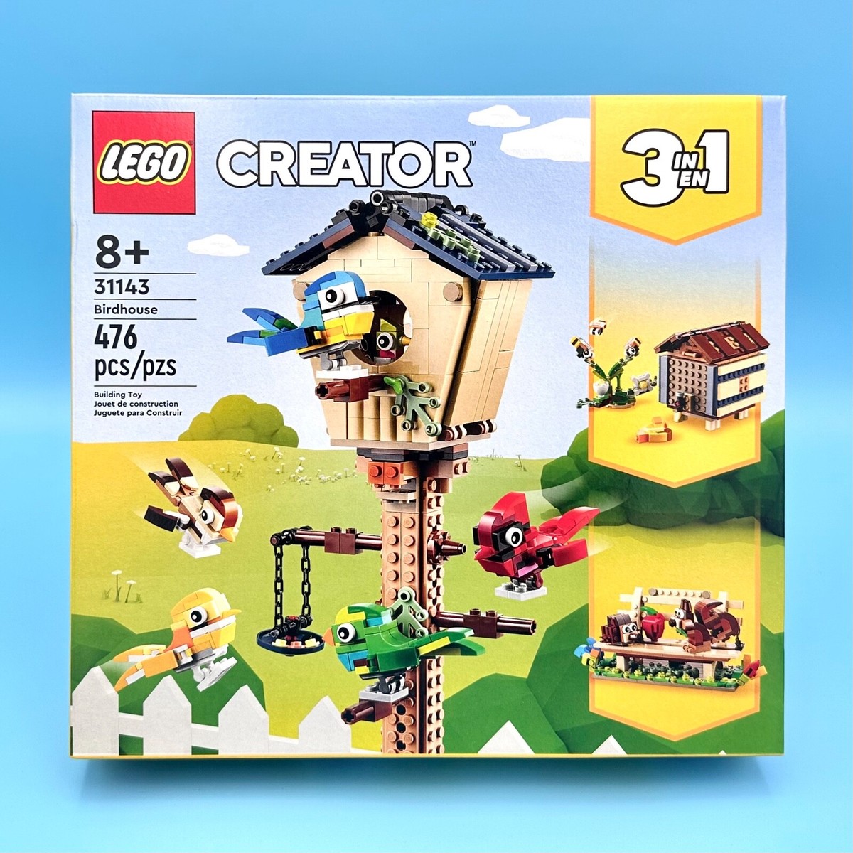 ぴよこオーダー LEGO Creator 3 in 1 Birdhouse (31143) 5 Colorful Birds *New Sealed