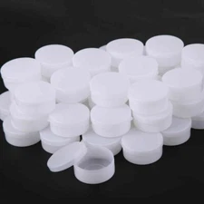50PCS Plastic Sample Lip Balm Container Mini Bottle Pot Jars Cosmetic Tool