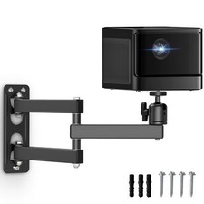 Projector Wall Mount 360  Rotation Adjustable Projector Stand with 1/4" Ball ...