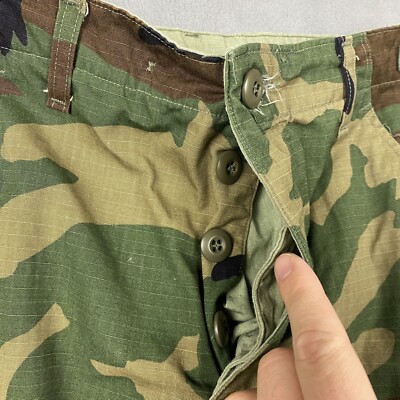 Vintage Army Pants Mens XS Short Camo Cargo USA Navy Grunge