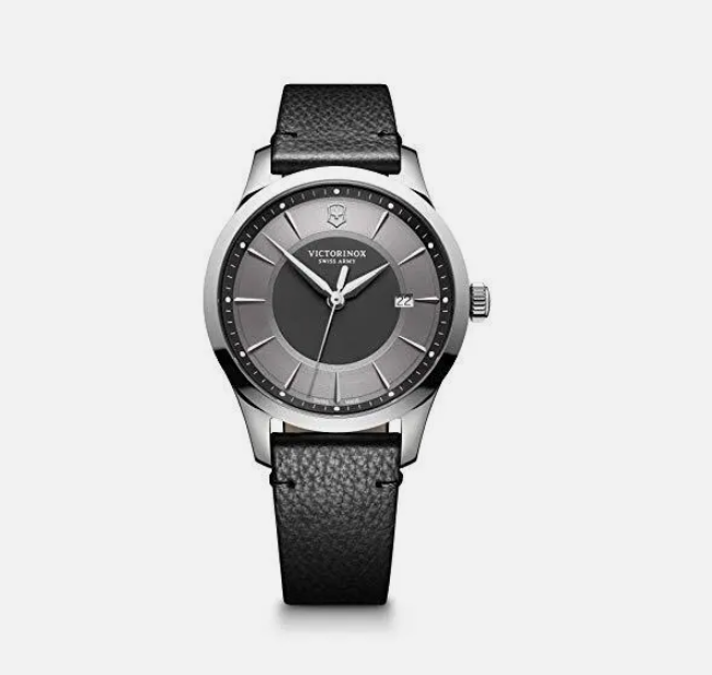 NEW VICTORINOX Alliance Men's 241804 Silver Swiss Quartz Watch