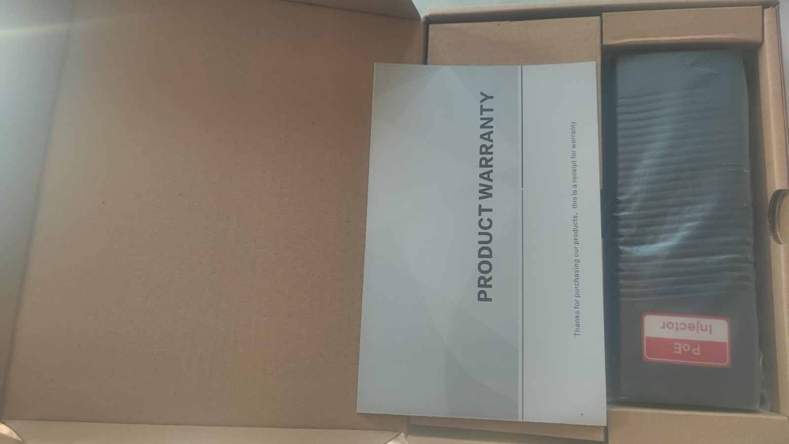 Injecteur POE Airspace SAM-1534 pour alimenter une camera IP