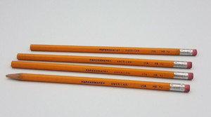 Lot of 4 Paper Mate American Wood Pencils HB #2 USA Made NOS 1 sharpened 3 not
