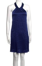 Alice + Olivia Women's Size Medium Blue Tie Neck Dress New with Tags 