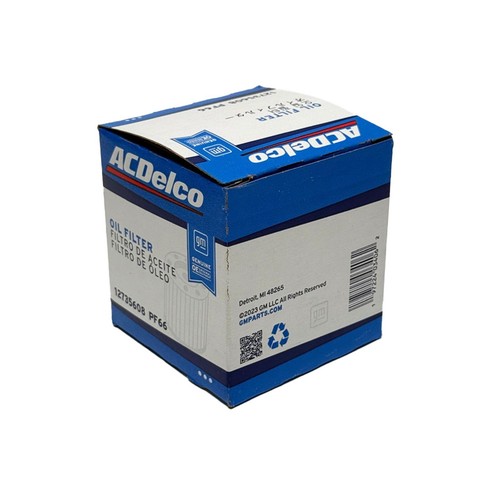 AC Delco OEM PF66 Engine Oil Filter | GM Part # 12727115 (Pack of 2) - Picture 3 of 5