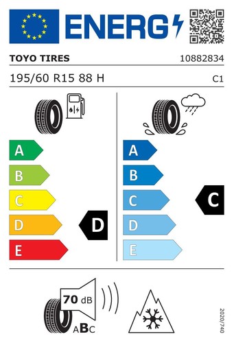 TYRE ALL SEASON TOYO 195/60 R15 88H CELSIUS 4 SEASONS - Picture 2 of 5