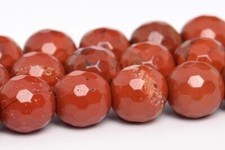 Natural Red Jasper Gemstone Beads Grade AA Faceted Round Loose Beads 4MM 6MM 8MM