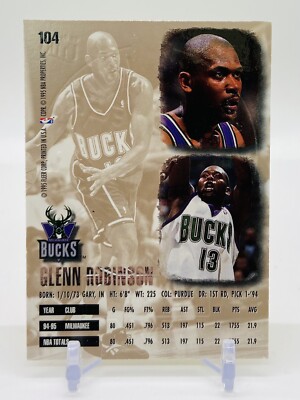 1995-96 Fleer Ultra Gold Medallion Glenn Robinson #104 Milwaukee