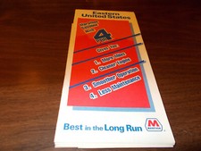 1986 Marathon Oil Eastern US Vintage Road Map
