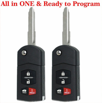 2 For 2010 2011 2012 2013 Mazda 3 remote Car Key Fob BGBX1T478SKE125-01