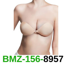 Niidor Adhesive Bra Strapless Sticky Invisible Push up Silicone Bra for Backless