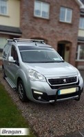 Bull Stange Schwarz FüR Peugeot Partner 2008 - 2016 Edelstahl Abar Vorne