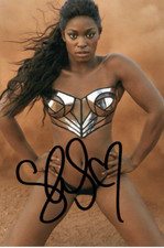 TENNIS: SLOANE STEPHENS SIGNED 6x4 SEXY MODELLING PHOTO+COA *USA* *WIMBLEDON*