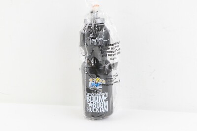 NOS Vintage Tony Hawk Boom Boom Huck Jam Skateboard Water Bottle Black 20 oz