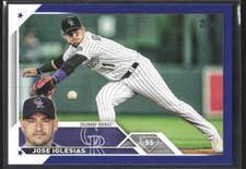 2023 Topps #653 José Iglesias Purple Insert Parallel Baseball Card Rockies