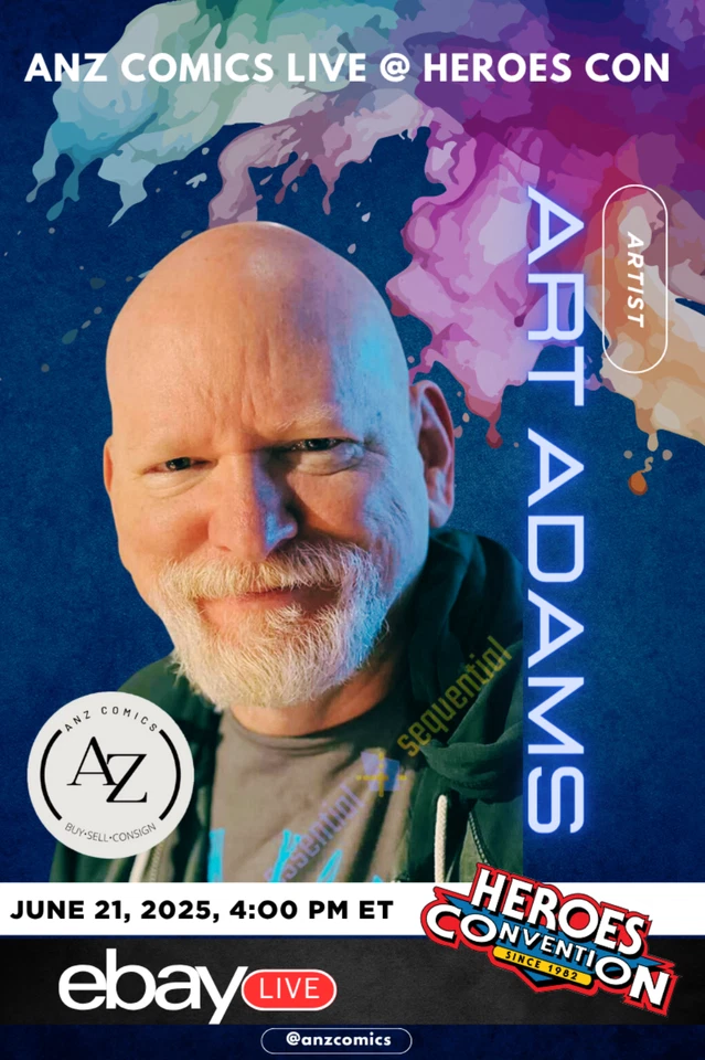 AnZ Comics LIVE @ HeroesCon 2025 with Art Adams!
