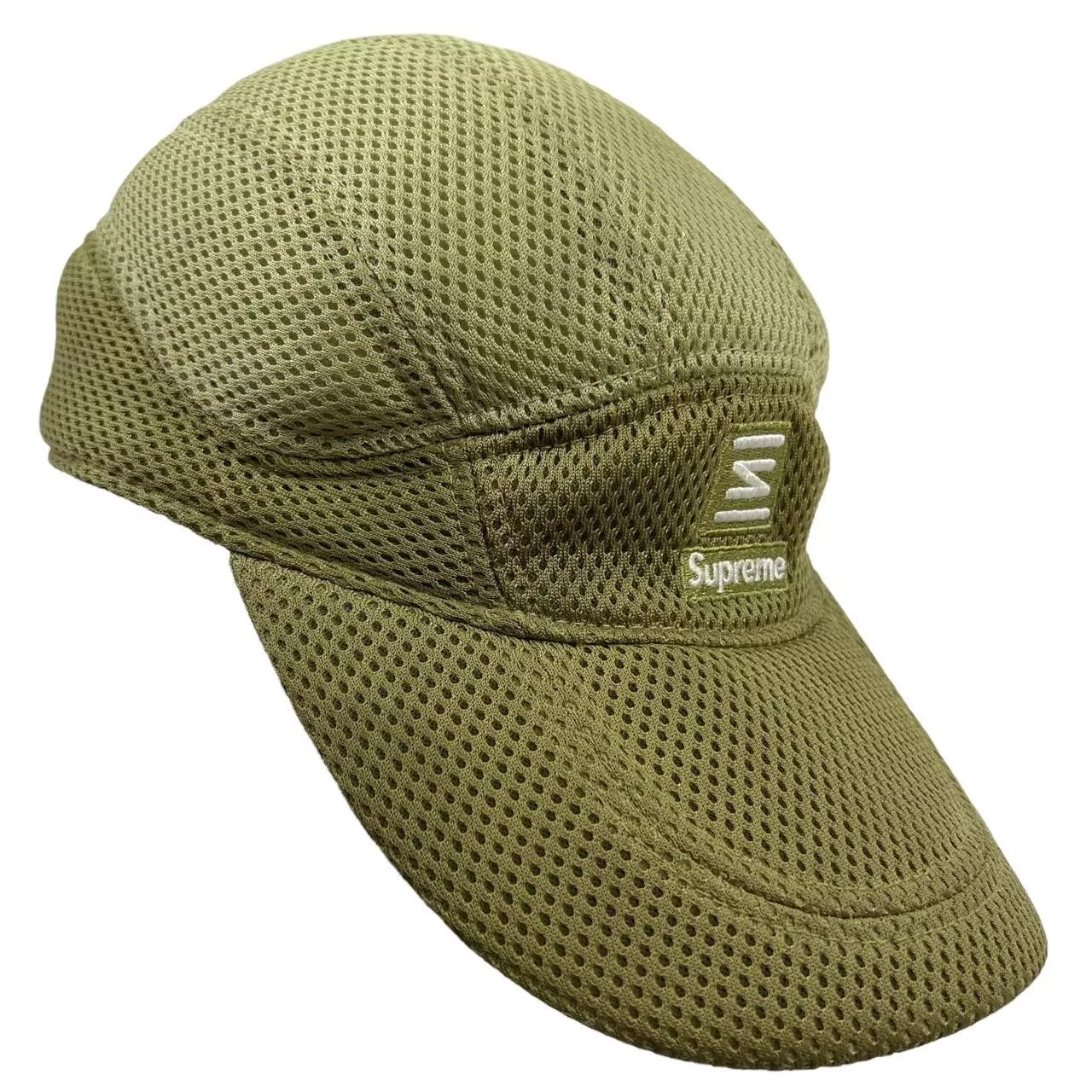 Casquette / casquette de course verte Nike x Supreme Shox