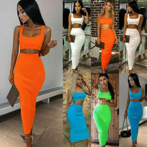 two piece skirt and top