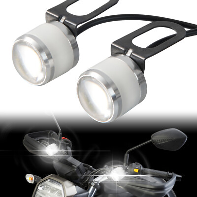LED Headlight Motorcycle DRL Daytime Running Light Fog Lamp Running Light White 12V