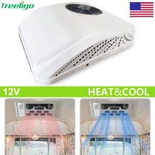 12000BTU 12V DC Rooftop Air Conditioner RV Truck A/C Unit Cooling & Heat 2 in 1