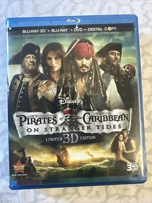 Pirates of the Caribbean: On Stranger Tides 3D 5-Disc Set Blu-ray DVD ...