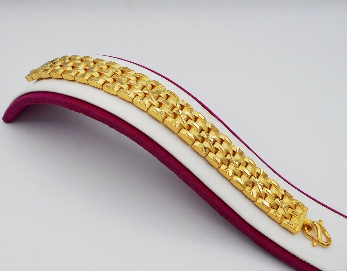 Men's Classic Link 22K 23K 24K Thai Yellow Gold Plated Men's Classic Link 22K 23K 24K Thai Yellow Gold Plated