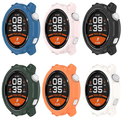 Watch Case Half-Pack TPU Soft Rubber Case Watch Accessories for COROS PACE2 #
