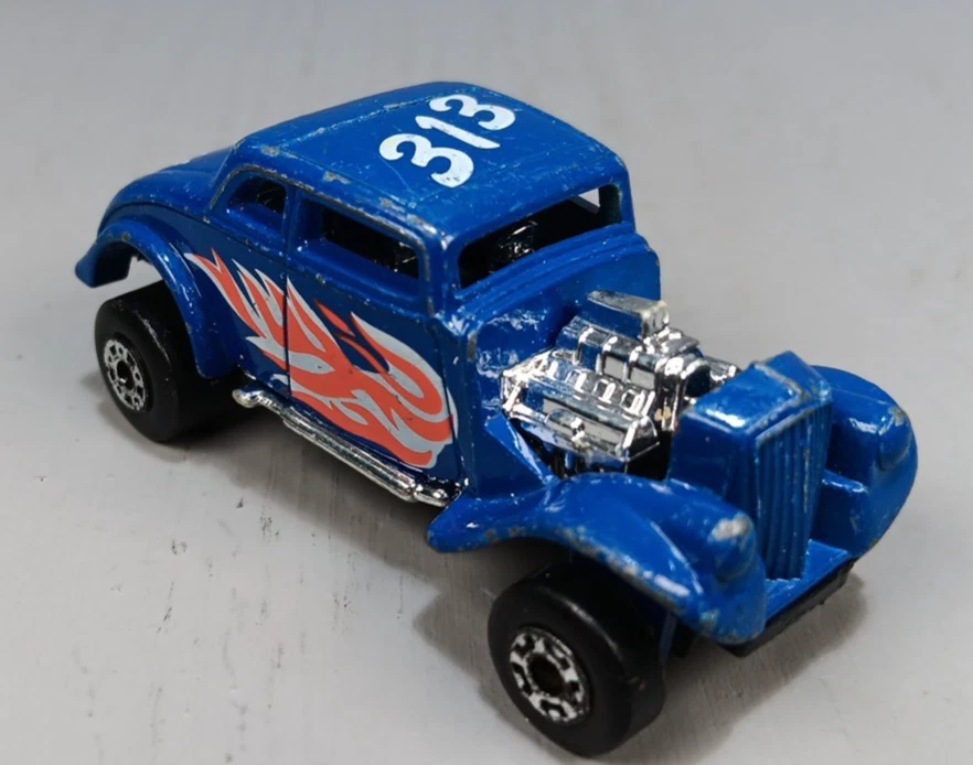 Matchbox 33 Willys Gasser/street rod "313" white heat - Image 2 of 4