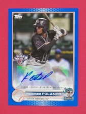 2022 Topps Pro Debut Federico Polanco 072/150 Autographs Blue #PD190