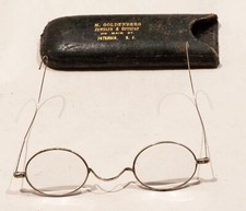 Antique Spectacles Eye Glasses with Original Case