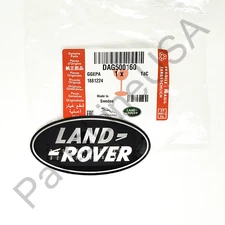 Genuine Land Rover Black Oval Front Grille Badge Emblem Range Rover DAG500160