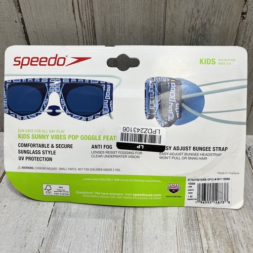 Speedo KIDS Sunny Vibes Swim GOGGLES UV Protection - Picture 7 of 10