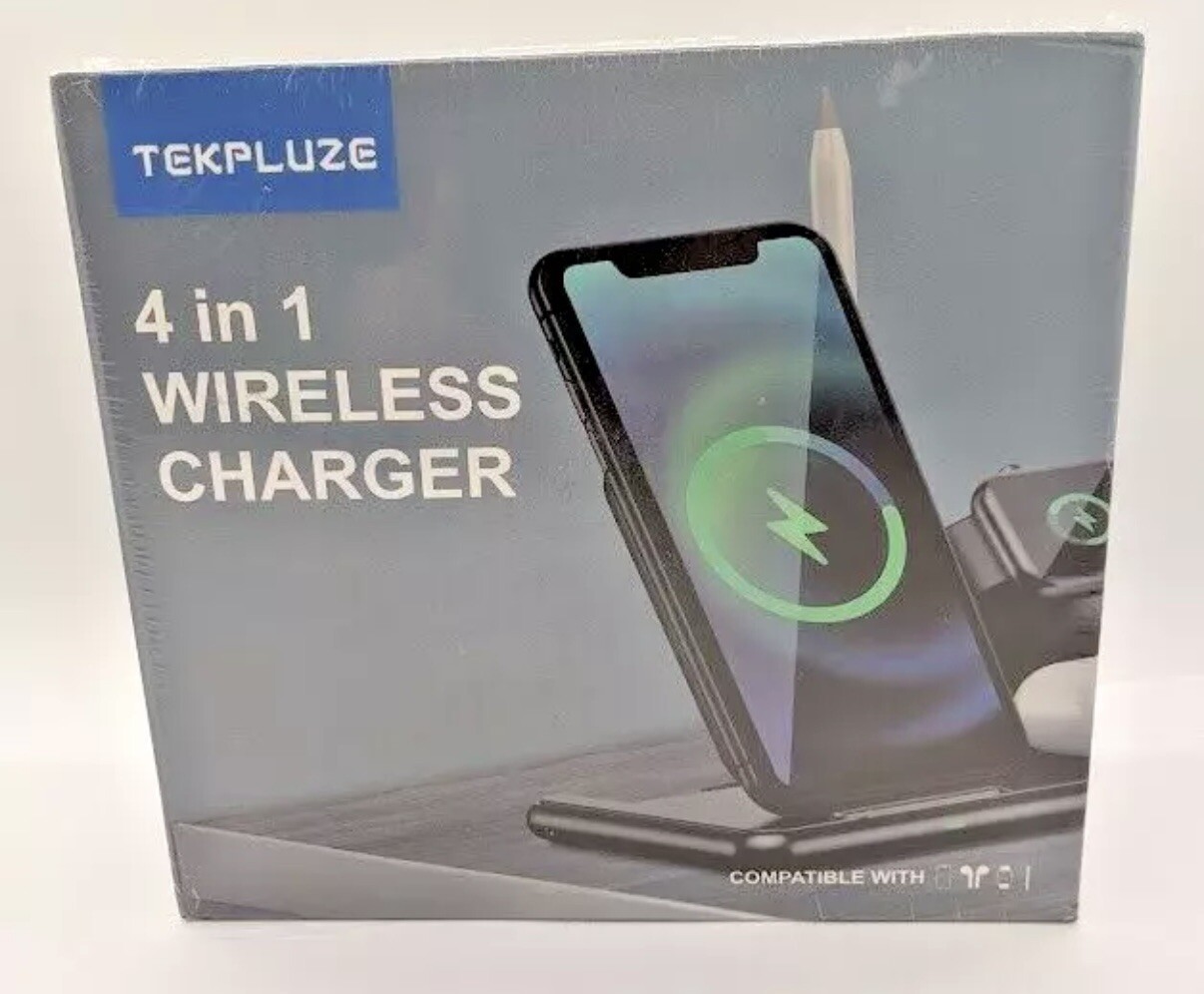 4-in-1 Wireless Charging Dock | Fast Charger for iPhone, Apple Watch, & AirPods