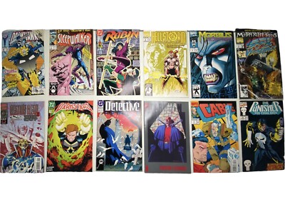 Lot of 12 Comic Books Marvel DC Mixed Lot 90s Batman Ghost Rider Sleepwalker 1