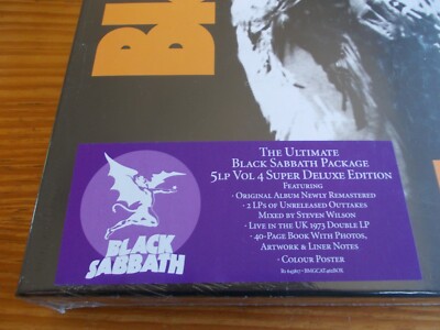 BLACK SABBATH - VOL. 4 SUPER DELUXE EDITION - 5 LP BOX SET SEALED
