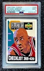 1994 Collector's Choice Michael Jordan Checklist #420 Basketball PSA 9 MINT