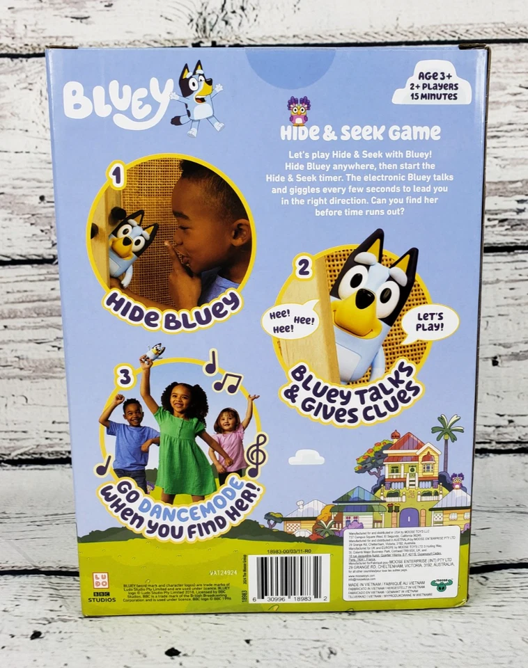 Bluey Hide & Seek Game, Hide Bluey & press her nose to start the timer, Ages 3+ - Image 3 of 4