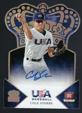 2015 Panini USA Baseball Crown Royale Silver Signature Cole Stobbe 31/99