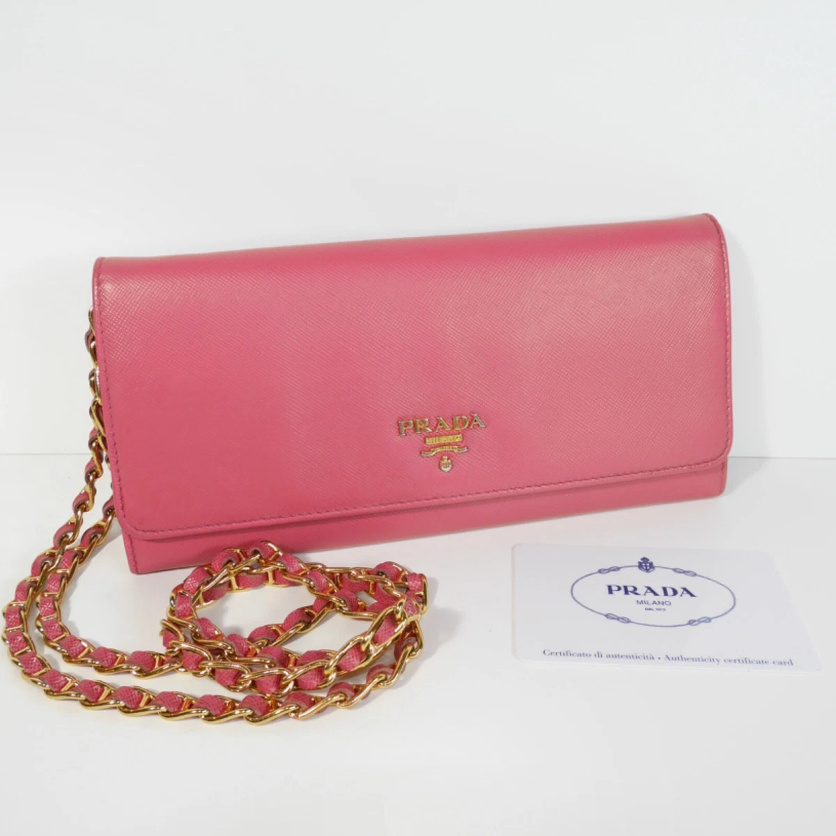 Prada - Saffiano Mini-Bag - Women - Metal/LeatherLeather - Os - Pink